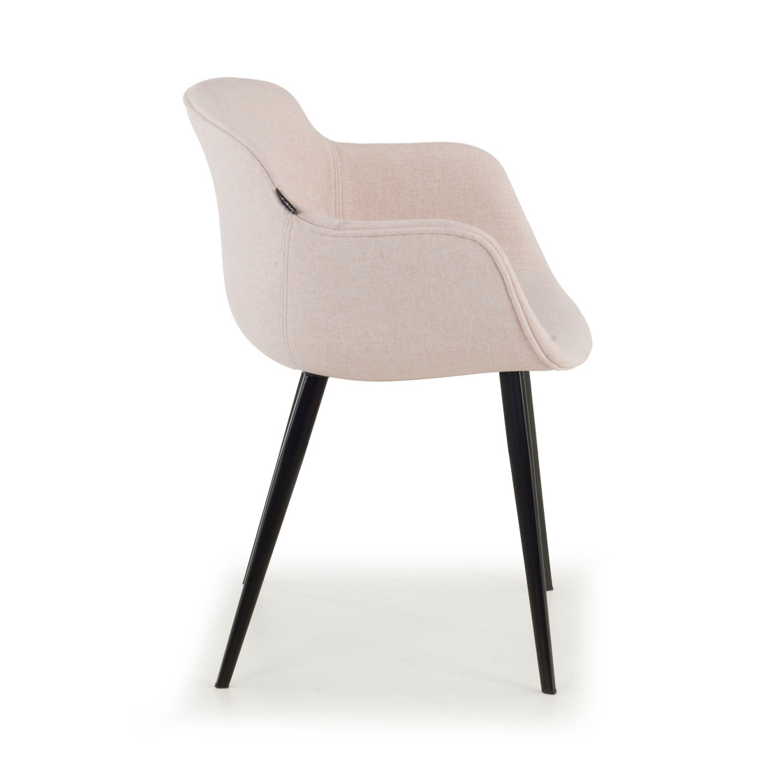 silla confidente beige ivonne 4 patas tela 6