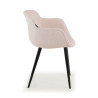 silla confidente beige ivonne 4 patas tela 6