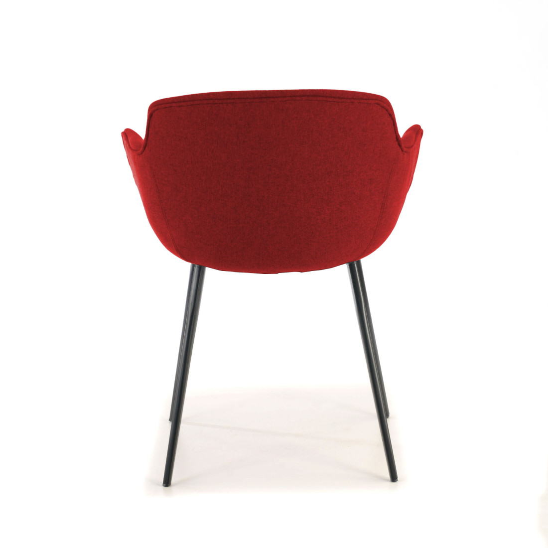 silla confidente rojo ivonne 4 patas tela 4
