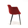 silla confidente rojo ivonne 4 patas tela 6