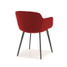 silla confidente rojo ivonne 4 patas tela 7