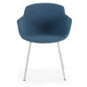 silla confidente azul ivonne 4 patas tela 3