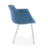 silla confidente azul ivonne 4 patas tela 4