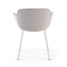 silla confidente gris ivonne 4 patas tela 6