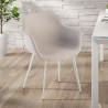 silla confidente gris ivonne 4 patas tela 2