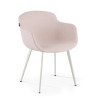 silla confidente beige ivonne 4 patas tela 1