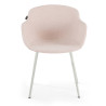 silla confidente beige ivonne 4 patas tela 3