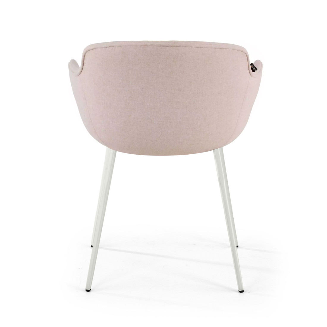silla confidente beige ivonne 4 patas tela 6