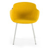 silla confidente amarillo ivonne 4 patas tela 3