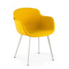 silla confidente amarillo ivonne 4 patas tela 1