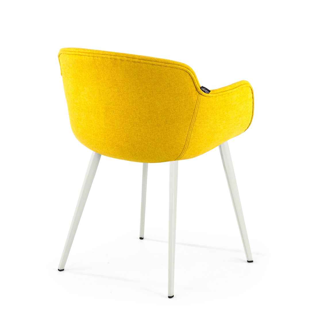 silla confidente amarillo ivonne 4 patas tela 5