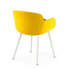 silla confidente amarillo ivonne 4 patas tela 5