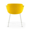 silla confidente amarillo ivonne 4 patas tela 6