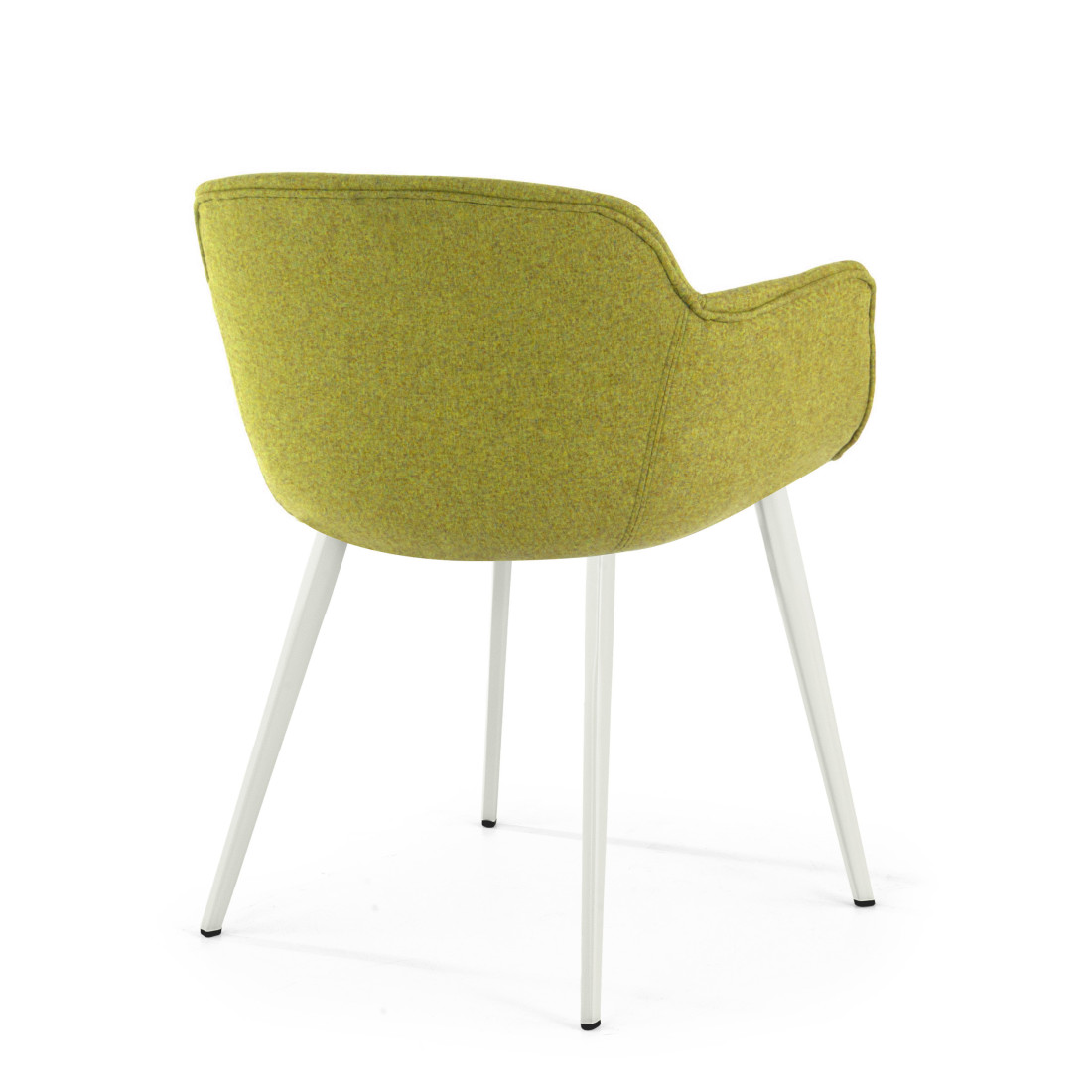 silla confidente verde ivonne 4 patas tela 5