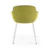 silla confidente verde ivonne 4 patas tela 6