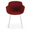 silla confidente rojo ivonne 4 patas tela 3