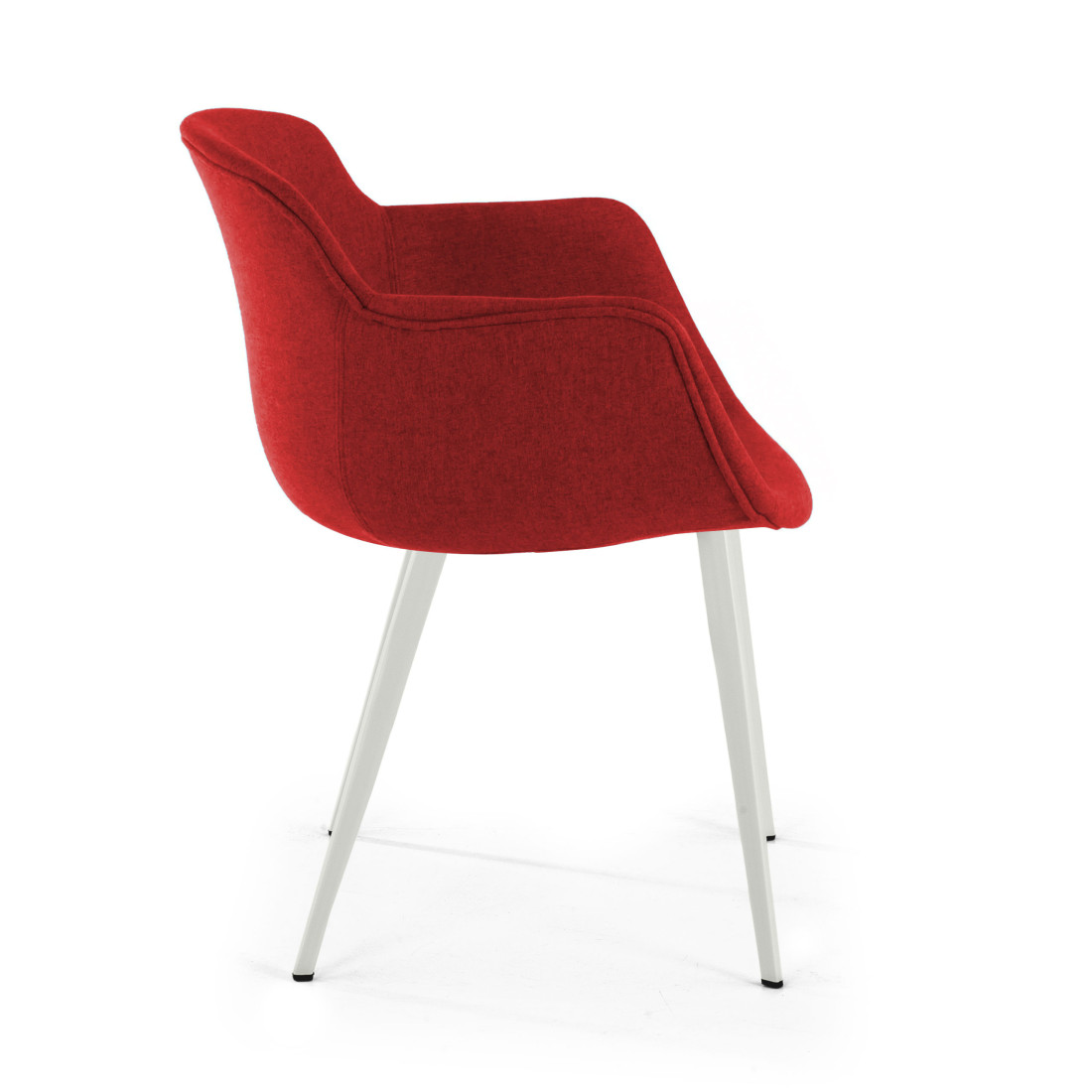silla confidente rojo ivonne 4 patas tela 4