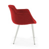 silla confidente rojo ivonne 4 patas tela 4