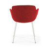 silla confidente rojo ivonne 4 patas tela 6