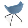 silla confidente azul ivonne base piramide tela 5