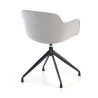silla confidente gris ivonne base piramide tela 7