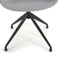 Silla confidente Ivonne Giratoria Asiento Tapizado - gris, Negro Second image