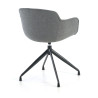 silla confidente antracita ivonne base piramide tela 7
