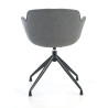 silla confidente antracita ivonne base piramide tela 4
