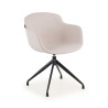Silla confidente Ivonne Giratoria Asiento Tapizado - Beige