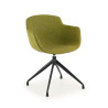 Silla confidente Ivonne Giratoria Asiento Tapizado - VERDE