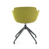 silla confidente verde ivonne base piramide tela 5