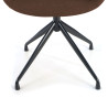 silla confidente marron ivonne base piramide tela 8