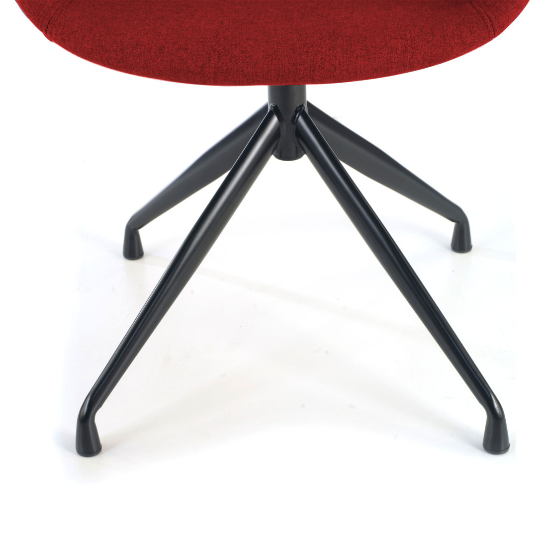 silla confidente rojo ivonne base piramide tela 8