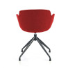 silla confidente rojo ivonne base piramide tela 5