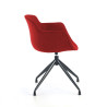 silla confidente rojo ivonne base piramide tela 7