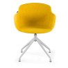 silla confidente amarillo ivonne base piramide tela 3