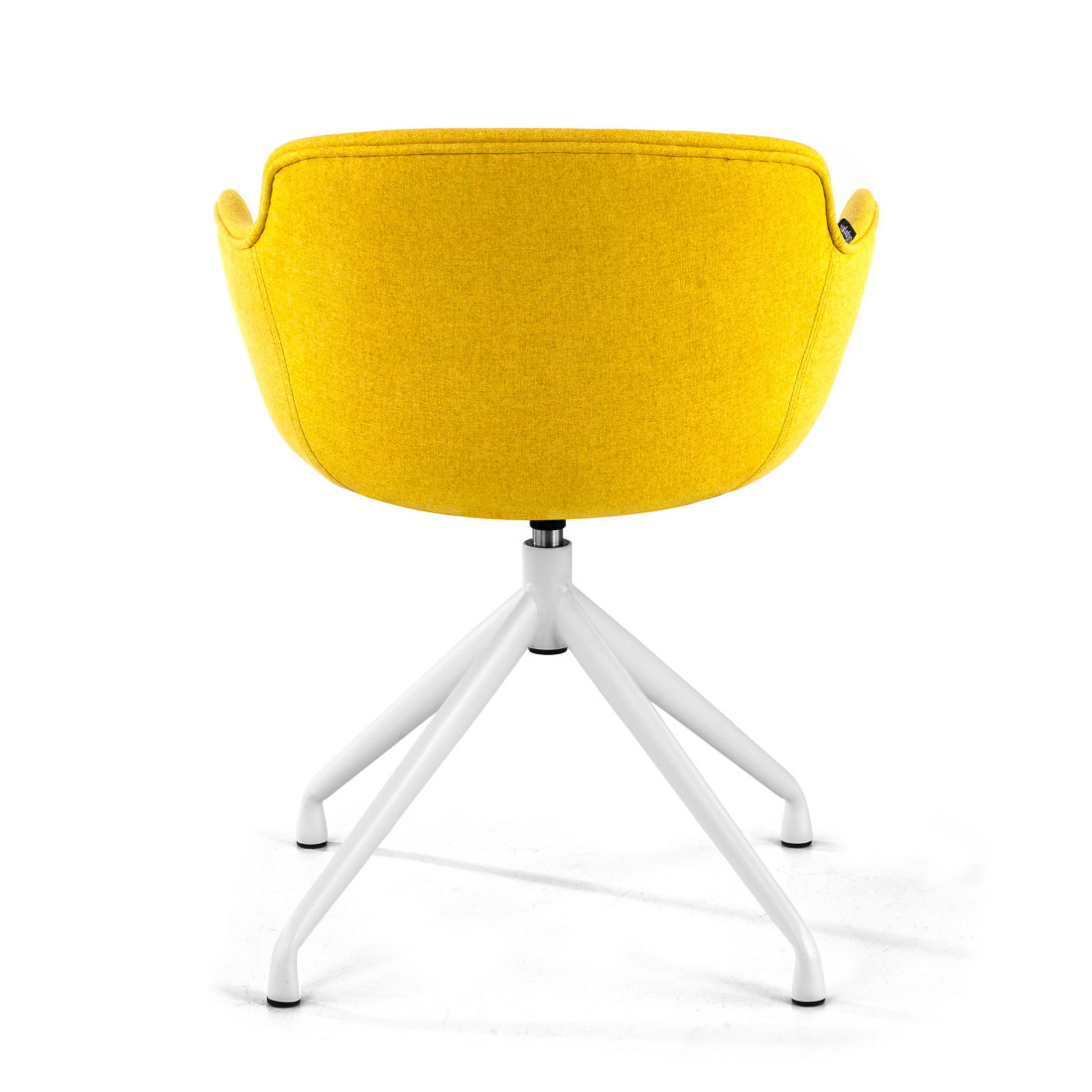 silla confidente amarillo ivonne base piramide tela 6
