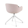 silla confidente beige ivonne base piramide tela 5