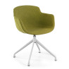 silla confidente verde ivonne base piramide tela 1