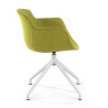 silla confidente verde ivonne base piramide tela 4