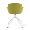 silla confidente verde ivonne base piramide tela 6
