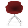 silla confidente rojo ivonne base piramide tela 3