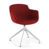 silla confidente rojo ivonne base piramide tela 1