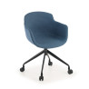 Silla Confidente Ivonne, Giratoria con ruedas, Tapizada - AZUL