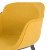 silla confidente amarillo ivonne giratoria con ruedas tela 7
