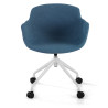silla confidente azul ivonne giratoria con ruedas tela 3