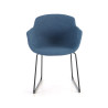 silla confidente azul ivonne estructura patin malla 3