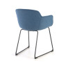 silla confidente azul ivonne estructura patin malla 7