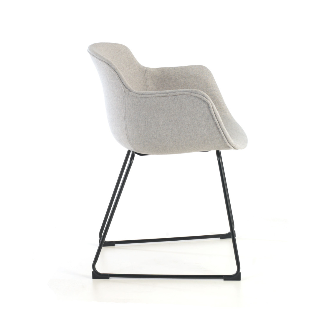 silla confidente gris ivonne estructura patin malla 7