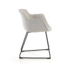 silla confidente gris ivonne estructura patin malla 7